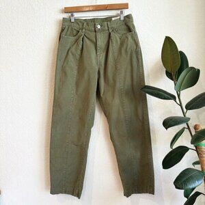 AYR Women The Recess Pants Size 29 Utility Grunge Gorpcore Pleated Twill Stretch